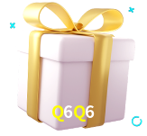 Receba seus bônus de boas-vindas no Q6Q6